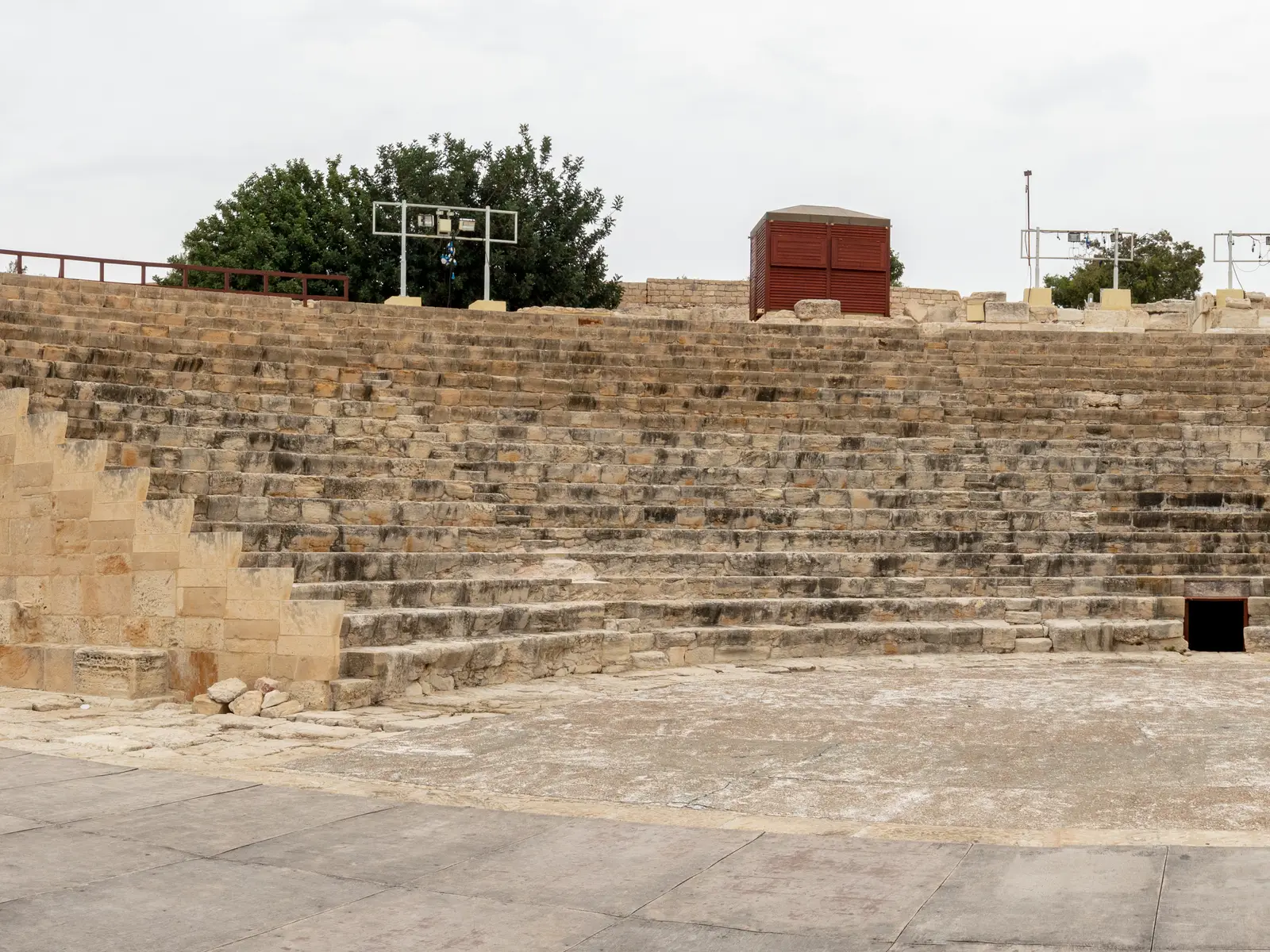 The ancient theatre of Kourion above the Mediterranean